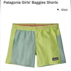 Patagonia Girls' Baggies Shorts